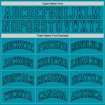 Custom Name and Number Personalized Teal Black Basketball Jersey - Authentic Throwback Team Jersey Personalized Teal Teal-Black