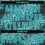 Custom Name and Number Soccer Uniform Jersey - Personalized Teal and Black Sublimation Team Gear Personalized Teal Teal-Black
