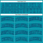 Custom Teal Navy Personalized Basketball Jersey with Name & Number - Authentic Throwback Style Personalized Teal Teal-Navy