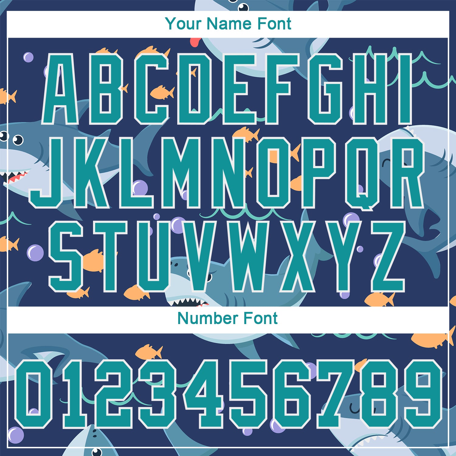 Personalized Teal Teal-White 3D Pattern Design Sharks Authentic Baseball Jersey Personalized Sharks Baseball Jersey - Teal White 3D Pattern Design Authentic Sportswear Personalized Teal Teal-White 3D Pattern - Image 5