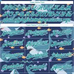 Personalized Sharks Baseball Jersey - Teal White 3D Pattern Design Authentic Sportswear Personalized Teal Teal-White 3D Pattern
