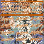 Personalized Teal Baseball Jersey with Texas Orange-White 3D Pattern, Custom Name & Number, Hawaii Tropical Palm Leaves Design