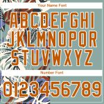 Custom Teal Texas Orange-White Softball Jersey with 3D Tropical Palm Leaves, Unisex Two-Button, Personalized Name & Number