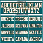 Personalized Texas Football Jersey - Custom Teal Orange-White Mesh, Name & Number, Authentic Style Personalized Teal Texas
