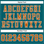 Personalized Texas Football Jersey - Custom Teal Orange-White Mesh, Name & Number, Authentic Style Personalized Teal Texas