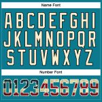Custom Vintage USA Flag Hockey Lace Neck Jersey - Personalized Teal Cream-Black Team Name & Number Personalized Teal Vintage
