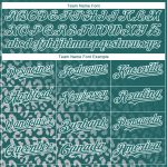 Custom Name & Number Leopard Print Baseball Jersey - Personalized Teal White 3D Pattern Fade Design Fashion Apparel Personalized