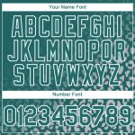 Custom Name & Number Leopard Print Baseball Jersey - Personalized Teal White 3D Pattern Fade Design Fashion Apparel Personalized