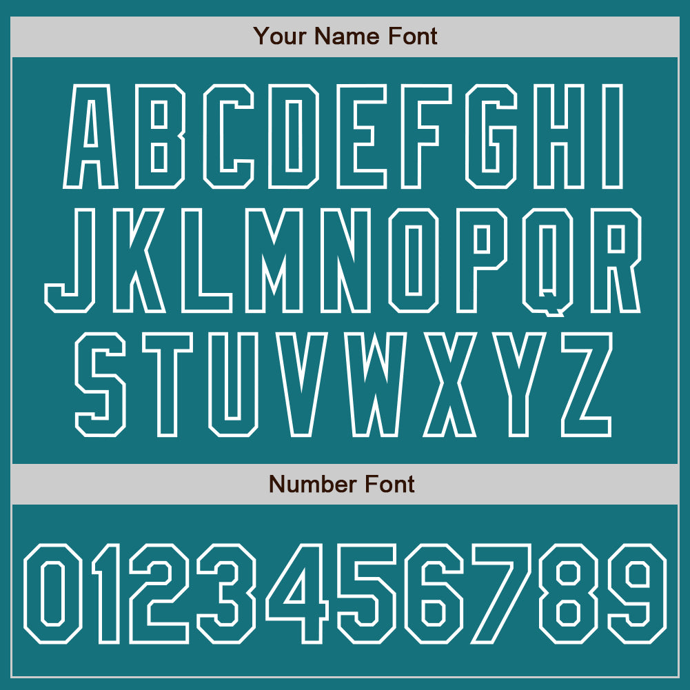 Personalized Teal White Authentic Raglan Sleeves Baseball Jersey Team Custom Name and Number Personalized Custom Name Number Baseball Jersey Teal White Authentic Raglan Sleeves Personalized Teal White Authentic Raglan - Image 5