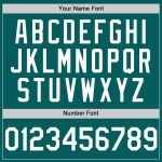 Custom Team Name and Number Personalized Teal and White Baseball Jersey Sleeveless Authentic Design Personalized Teal White