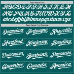 Custom Team Name and Number Personalized Teal and White Baseball Jersey Sleeveless Authentic Design Personalized Teal White