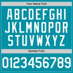Custom Name and Number Personalized Throwback Baseball Jersey - Teal White Team Jersey Personalized Teal White Authentic