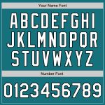 Personalized Teal Authentic Baseball Jersey - Black and White Mens Sports Apparel Personalized Teal White-Black Authentic