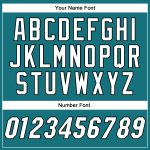 Custom Name and Number Authentic Baseball Jersey - Personalized Teal and Black Team Jersey Personalized Teal White-Black