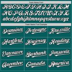 Custom Name Number Authentic Sleeveless Baseball Jersey Teal White Black - Personalized Team Jersey Personalized Teal White-Black