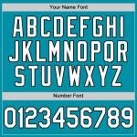 Custom Authentic Throwback Baseball Jersey | Personalized Teal White-Black with Name & Number Personalized Teal White-Black