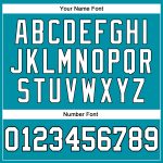Personalized Authentic Basketball Jersey - Teal White Black Throwback Style Personalized Teal White-Black Authentic Throwback