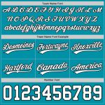 Custom Team Basketball Shorts with Name and Number - Personalized Teal White-Black Authentic Throwback Style Personalized