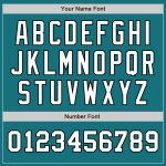 Custom Two Tone Baseball Jersey - Personalized Teal Black White with Team Name and Number Personalized Teal White-Black Authentic