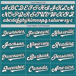 Custom Two Tone Baseball Jersey - Personalized Teal Black White with Team Name and Number Personalized Teal White-Black Authentic