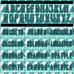 Custom Name and Number Soccer Uniform Jersey - Personalized Teal White Black Geometric Shapes Design Personalized Teal White-Black