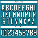 Custom Name and Number Teal White-Black Hockey Lace Neck Jersey - Personalized Team Apparel Personalized Teal White-Black