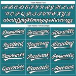 Custom Name Number Teal White Black Performance Vapor Golf Polo Shirt - Personalized Team Apparel Personalized Teal White-Black