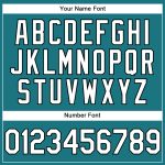 Custom Name Number Teal White Black Performance Vapor Golf Polo Shirt - Personalized Team Apparel Personalized Teal White-Black