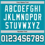 Custom Basketball Jersey with Name and Number - Personalized Teal Black White Round Neck Rib-Knit Team Apparel Personalized