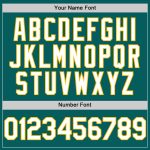 Custom Name and Number Personalized Teal White-Gold Baseball Jersey - Authentic Sleeveless Team Apparel Personalized Teal
