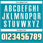 Custom Team Basketball Jersey - Personalized Teal White-Gold Throwback with Name and Number Personalized Teal White-Gold