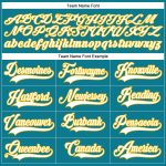 Custom Name Number Hockey Jersey Teal White Gold Lace Neck Personalized Team Apparel Personalized Teal White-Gold Hockey