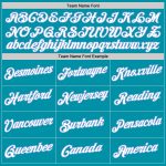 Custom Basketball Jersey with Team Name and Number, Personalized Teal and Light Blue Throwback Design Personalized Teal White-Light