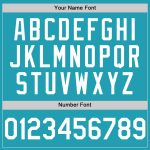 Custom Name Number Personalized Teal White Authentic Throwback Baseball Jersey - Team Spirit Gear Personalized Teal White