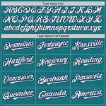 Custom Baseball Jersey with Personalized Name and Number - Teal White Navy 3 Colors, Arm Shapes, Authentic Design Personalized