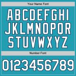 Custom Team Baseball Jersey - Personalized Teal White-Navy Mesh with Name and Number Personalized Teal White-Navy Mesh Authentic