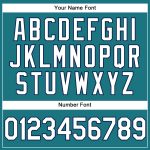 Custom Personalized Teal White-Navy Performance Vapor Golf Polo Shirt with Name and Number Personalized Teal White-Navy Performance