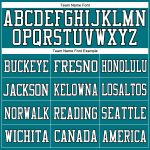 Custom Authentic Football Jersey - Personalized Teal White Old Gold Black Mesh with Custom Name and Number Personalized Teal