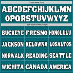 Custom Teal and White Football Jersey with Gold Accents, Personalized Name and Number - Authentic Team Gear Personalized