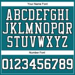 Custom Team Baseball Jersey - Personalized White-Orange Teal with Name & Number Personalized Teal White-Orange Authentic
