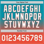Custom Team Basketball Jersey - Personalized Teal White Orange Fade with Name & Number - Authentic Fashion Jersey Personalized