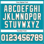 Personalized Teal Orange White Basketball Jersey - Authentic Throwback Design Personalized Teal White-Orange Authentic Throwback