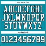 Custom Basketball Jersey with Personalized Name and Number - Teal White-Orange Authentic Throwback Design Personalized Teal