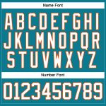 Custom Teal White-Orange Hockey Jersey with Personalized Name and Number - Team Apparel Personalized Teal White-Orange Hockey