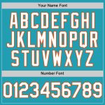 Custom Name and Number Personalized Teal White-Orange Throwback Baseball Jersey - Authentic Team Design Personalized Teal