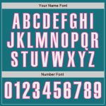 Personalized Authentic Baseball Jersey in Teal White and Pink - Custom Team Gear Personalized Teal White-Pink Authentic Baseball