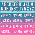 Personalized Authentic Fade Basketball Jersey in Teal, White, and Pink Personalized Teal White-Pink Authentic Fade Fashion