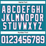 Custom Name and Number Teal White-Pink Hockey Jersey - Personalized Lace Neck Team Apparel Personalized Teal White-Pink Hockey