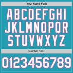 Customizable Teal White-Pink Baseball Jersey with Team Name and Number - Authentic Throwback Design Personalized Teal White-Pink