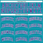 Custom Name Number Authentic Basketball Jersey Teal White Pinstripe Purple - Personalized Team Jersey Personalized Teal White